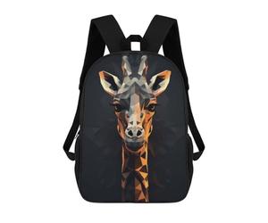 sinyumoney Geometric Style Giraffe Backpack School Travel College Rucksack Backpacks for Men, Women & Teenage Boys 17inch