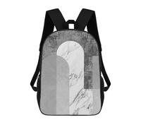 sinyumoney Geometric Texture 1 Backpack School Fashion Stationery Backpack Waterproof Casual Daypacks for Boys/Girls/Teenagers 17inch
