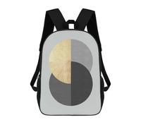 sinyumoney Geometric Textures 04 School Bag Bookbag 3D Printed Children's Backpacks for Kids Boy Girl Book Bags Kids School Bag Travel Rucksacks 17inch