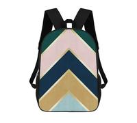 sinyumoney Geometric Textures I Backpack School Bag Large Water Resistant Laptop Backpack for Girls Boys Teenage 17inch
