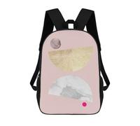 sinyumoney Geometric Textures II School Bags School Secondary High School College Backpack Travel for Campus Outdoor Travel Sports 17inch