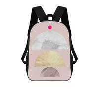 sinyumoney Geometric Textures III Backpack School Rucksack Casual Daypacks School Work Travel Bag for Men/Women 17inch