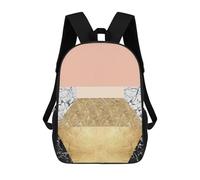 sinyumoney Geometric Textures VI Rucksack Fashion Stationery Backpack Waterproof Casual Daypacks for Men/Women 17inch