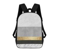 sinyumoney Geometric Textures XIV Backpacks 3D Printed Kids School Backpack Outdoor Casual Daypack Fashion Casual Children Backpacks Cute Travel Bags 17inch