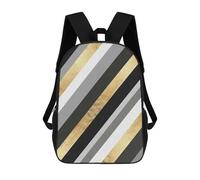 sinyumoney Geometric Textures XVI School Bag Bookbag 3D Printed Children's Backpacks for Kids Boy Girl Book Bags Kids School Bag Travel Rucksacks 17inch