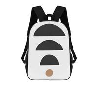 sinyumoney Geometric Traits 12 Children's School Backpack Fashion Casual Children's Backpacks 3D Printed School Bags Boy Large Backpack 17inch