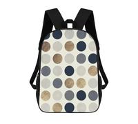 sinyumoney Geometric Traits 7 Backpack, Children's Backpack, Student School Bag Bookbag Rucksack, 3D Printed School Bag for Boys Girls 17inch