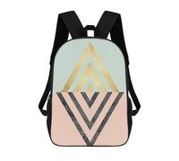 sinyumoney Geometric VIII Kids Backpack, Kids School Bag 3D Printed School Backpacks for Boys And Teenager School Students 17inch