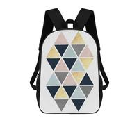 sinyumoney Geometric XVI School Bags Large Water Resistant Laptop Backpack for Campus Outdoor Travel Sports 17inch
