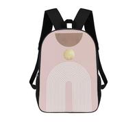 sinyumoney Geometry And Minimalist 5 Backpack School Bag Large Water Resistant Laptop Backpack for Girls Boys Teenage 17inch