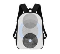 sinyumoney Geometry XII Kids' Backpack 3D Printing School Bag Boys Cool Daypacks Casual Knapsack Fun Back Bag for Kids And Teenager 17inch