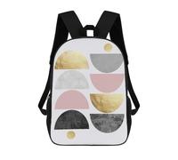 sinyumoney Geometry XVII Rucksack Fashion Stationery Backpack Waterproof Casual Daypacks for Men/Women 17inch