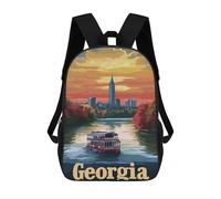 sinyumoney Georgia Sunset Cruise School Backpack Water Resistant School Bag Business Backpack for Boys/Girls/Teenagers 17inch