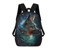 sinyumoney German Shepherd Dog Backpack School Bag School Secondary High School College Backpack Travel for Boys/Girls/Teenagers 17inch
