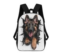 sinyumoney German Shepherd Dog Backpack School Water Resistant Travel Backpack Computer Bag for Girls Boys Teenage 17inch