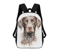 sinyumoney German Shorthaired Dog School Backpack Computer Rucksack for School/Work/Travel for Girl, Teen Girls 17inch