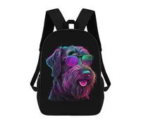 sinyumoney German Wirehaired Pointer Backpacks Kids School Backpack Fashion School Bag 3D Printed School Bag for Boys Elementary And Middle School Students 17inch