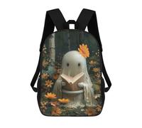 sinyumoney Ghost Sitting on Toilett Backpack School Bag Travel College Rucksack Backpacks for Boys/Girls/Teenagers 17inch