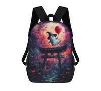 sinyumoney Ghostly Flight in Japan Backpack School Lightweight Schoolbag Dayback Bookbag College for Men/Women 17inch