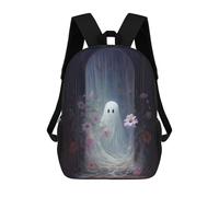 sinyumoney Ghostly Garden Portal Backpack School Secondary Causal Travel High School Bags for Campus Outdoor Travel Sports 17inch