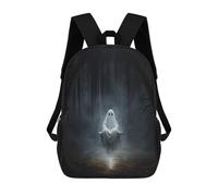 sinyumoney Ghostly Swing in Dark Forest Backpack School Lightweight Airport College Students Back Pack for School/Work/Travel 17inch