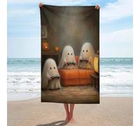 sinyumoney Ghosts Playing Video Games Bathroom Towels Lightweight Soft Absorbent Beach Towel for Spa Gym Hotel & Everyday Bathroom 130cm*80cm