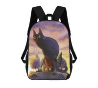 sinyumoney Giant Cat by Day School Backpack Work Laptop Backpack Rucksack Bag for Teenage Girls Boys Women Men 17inch