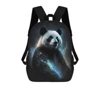 sinyumoney Giant Panda with Celestial Glow Backpack School Bag Daypacks Business Backpack Water Resistant Bookbag for Girls Boys Teenage 17inch