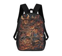 sinyumoney Giant Red Demon Kids Backpack, Backpack School Bag, Backpacks Kids School 3D Printed School Bags for Elementary And Middle School Students Teens Birthday Gift 17inch