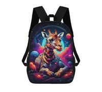 sinyumoney Giraffe Colorful Cosmic Rucksack Computer Rucksack for School/Work/Travel for Teenage Girls Boys Women Men 17inch