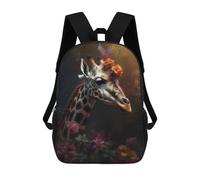 sinyumoney Giraffe Contemporary Art Ronaldo Backpack, Children's Backpack, Student School Bag, Book Bag, 3D Printed School Bag For Boys And Girls, 17inch