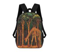 sinyumoney Giraffe in Forest Kids Backpack, Kids School Bag 3D Printed School Backpacks for Boys And Teenager School Students 17inch