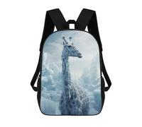 sinyumoney Giraffe in Ice World Backpack School Bag Lightweight Airport College Students Back Pack for Men, Women & Teenage Boys 17inch
