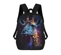 sinyumoney Giraffe in Space Art Print-6 Backpack School Bag Business Durable Laptop Bag for Campus Outdoor Travel Sports 17inch