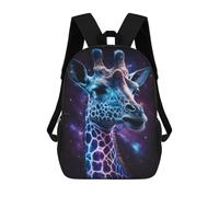 sinyumoney Giraffe in Space Art Print-8 Backpack School Daypacks Business Backpack Water Resistant Bookbag for Camping Outdoor Adventures And Daily Travel 17inch