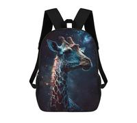 sinyumoney Giraffe in Space Art Print-9 Rucksack Water Resistant Travel Backpack Computer Bag for School/Work/Travel 17inch