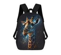 sinyumoney Giraffe in Space Artwork Rucksack Computer Rucksack for School/Work/Travel for Camping Outdoor Adventures And Daily Travel 17inch