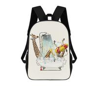 sinyumoney Giraffe in The Bath Backpack School Daypacks Business Backpack Water Resistant Bookbag for Teenage Girls Boys Women Men 17inch