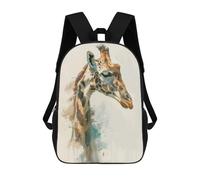 sinyumoney Giraffe Portrait Art Backpack School Bag Water Resistant Travel Backpack Computer Bag for Girls Boys Teenage 17inch