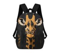 sinyumoney Giraffe Portrait Painting Backpack School Bag Large School Backpack for Boys for Teenage Girls Boys Women Men 17inch