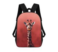 sinyumoney Giraffe Smoke Backpacks Kids School Backpack School Bag 3D Printed School Bag for Boys Elementary And Middle School Students 17inch