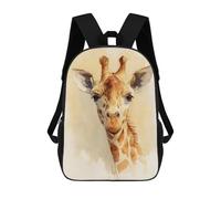 sinyumoney Giraffe Watercolor Painting Rucksack Rucksack Casual Daypacks School Work Travel Bag for Men, Women & Teenage Boys 17inch