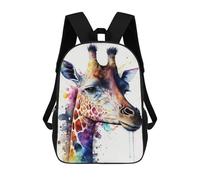 sinyumoney Giraffe Watercolor Rucksack Rucksack Casual Daypacks School Work Travel Bag for Camping Outdoor Adventures And Daily Travel 17inch