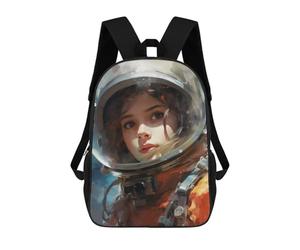 sinyumoney Girl from Outer Space School Backpack Secondary Causal Travel High School Bags for Teenage Girls Boys Women Men 17inch