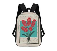 sinyumoney Gladiolus Flower Mid Century Backpack School Rucksack Casual Daypacks School Work Travel Bag- Perfect for Travel, Work And Daily Use 17inch