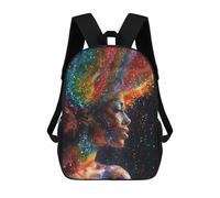 sinyumoney Glitter Diva School Backpack Lightweight Airport College Students Back Pack for Girls Boys Teenage 17inch