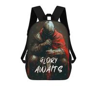 sinyumoney Glory Awaits Children's Backpack, 3D Printed School Backpack, Backpack for Boys Girls, Adjustable School Bag for Primary School 17inch