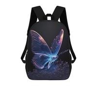 sinyumoney Glowing Butterfly Artwork-13 School Bags Large Water Resistant Laptop Backpack for Campus Outdoor Travel Sports 17inch