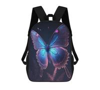 sinyumoney Glowing Butterfly Artwork-16 School Backpack for Girls Backpack Water Repellent Casual Daypack Lightweight Rucksack Boy Girl School Backpack 17inch