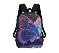 sinyumoney Glowing Butterfly Artwork-19 Backpack Schoolbags for Boys Girls Casual Sport Daypack Elementary Primary Large Capacity Bookbags 17inch